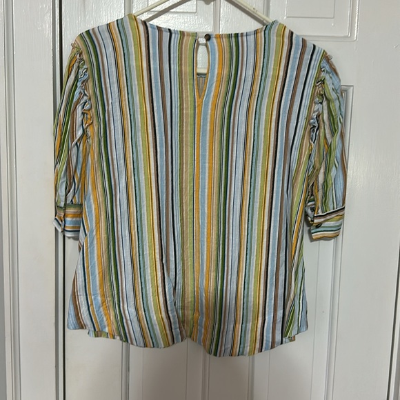 LC Lauren Conrad, striped blouse size medium - Picture 4 of 4